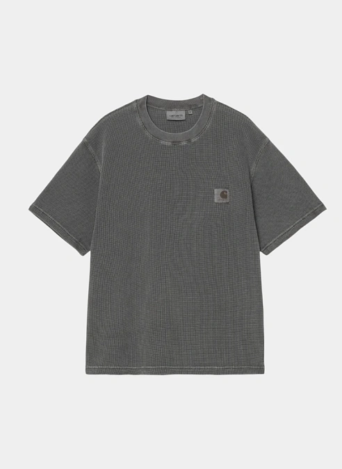 Футболка S/S Nelson Waffle T-Shirt Black (Garment Dyed)