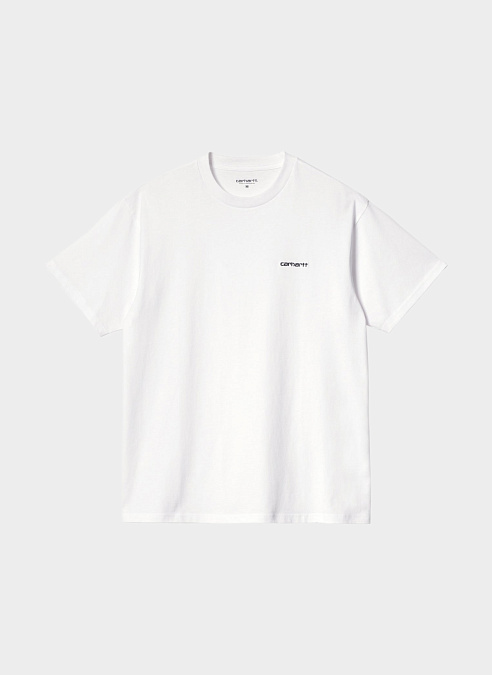 Футболка ‘S/S Script Embroidery T-Shirt’ White / Black
