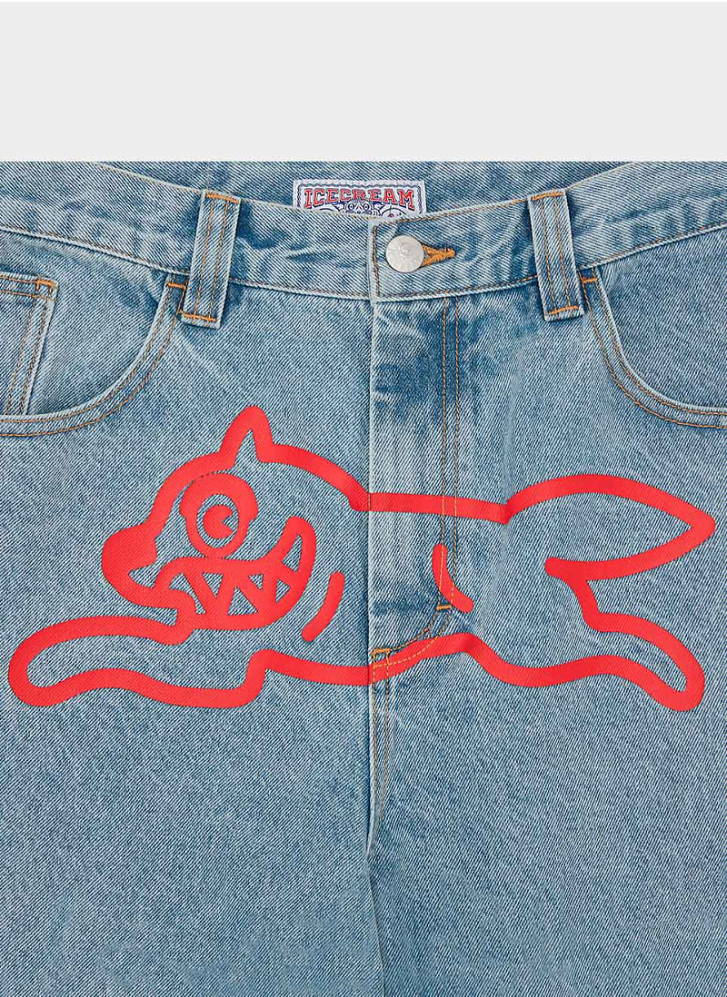 Джинсы RUNNING DOG DOUBLE SCOOP DENIM PANT