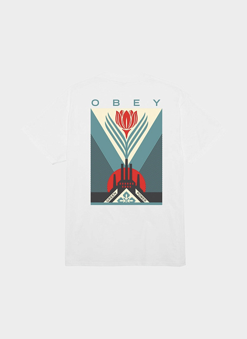 Футболка ‘OBEY GREEN POWER FACTORY’ WHITE