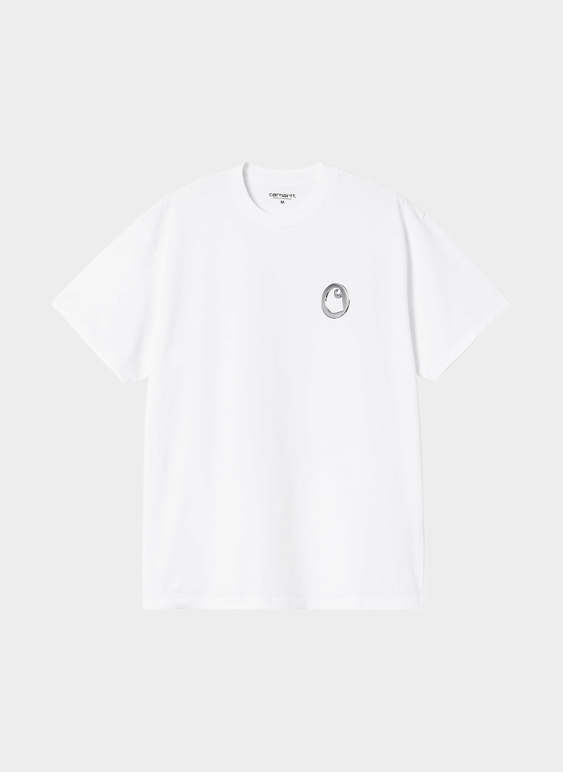Футболка ‘S/S Linked Charms T-Shirt’ White / Silver