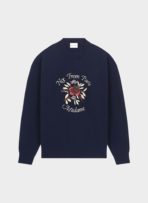Свитер Le Maille Slogan Fleurs