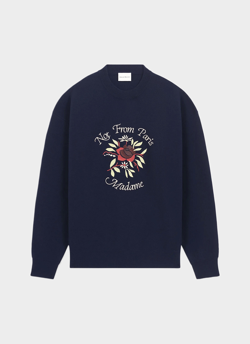 Свитер Le Maille Slogan Fleurs