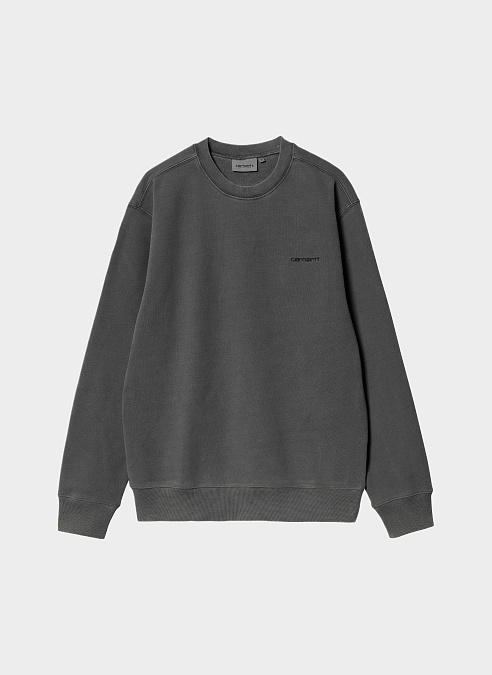 Свитшот ‘Duster Script Sweat’ Black (Garment Dyed)