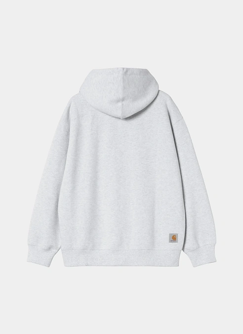 Худи на молнии Hooded Mini Wip Sweat Jacket Ash Heather (Stone Washed)