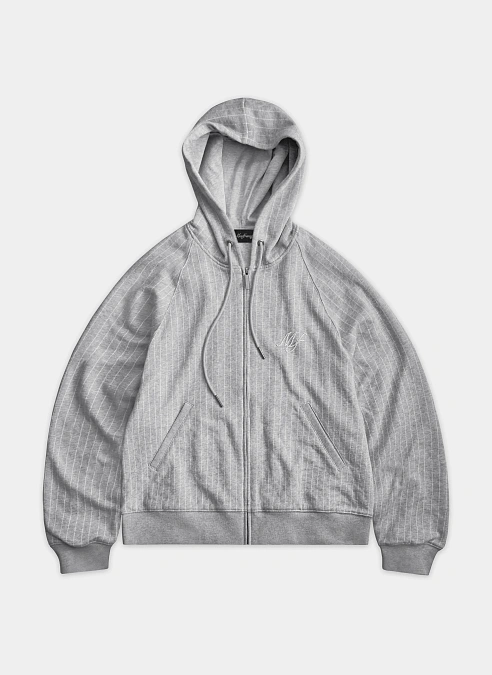 Худи на молнии Striped Hoodie Melange