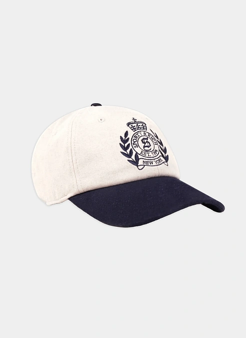 Кепка NY Crest Wool Hat Ecru/Dark Navy