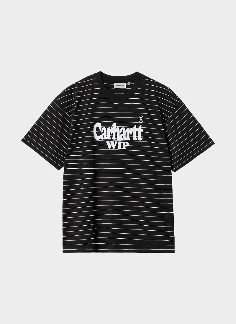 Футболка ‘S/S Orlean Spree T-Shirt’ Black / White
