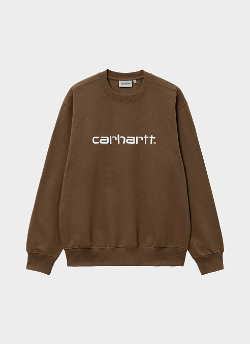 Свитшот ‘Carhartt Sweat’ Tamarind / White