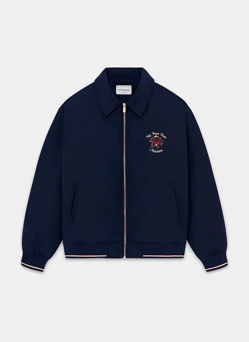 Бомбер Bomber Slogan Rose Navy