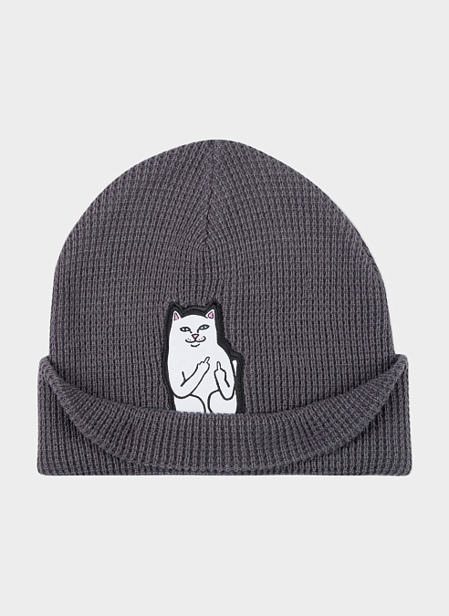Шапка ‘Lord Nermal Waffle Knit Beanie’ Charcoal