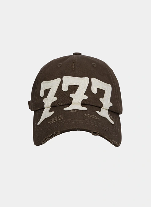 Кепка 777 Dad Cap Brown