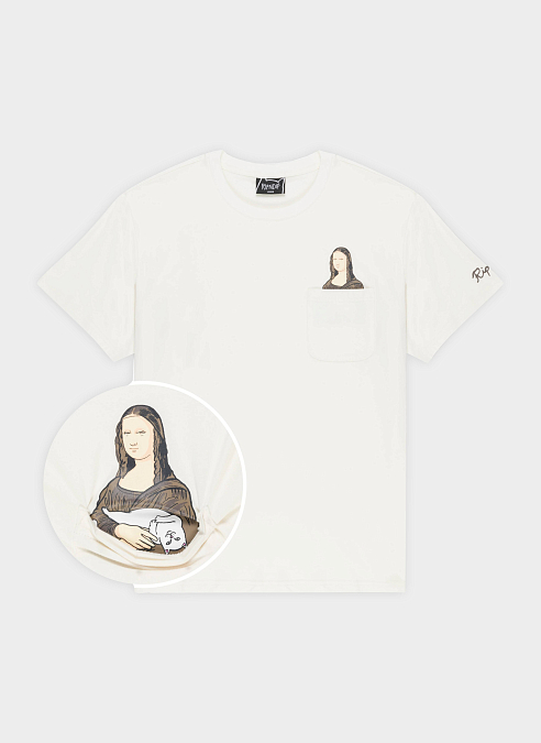 Футболка Nermalisa Pocket Tee Bone