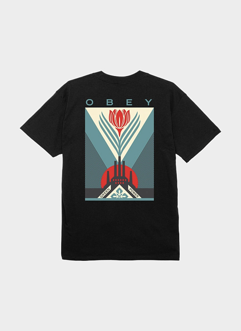 Футболка ‘OBEY GREEN POWER FACTORY’ BLACK