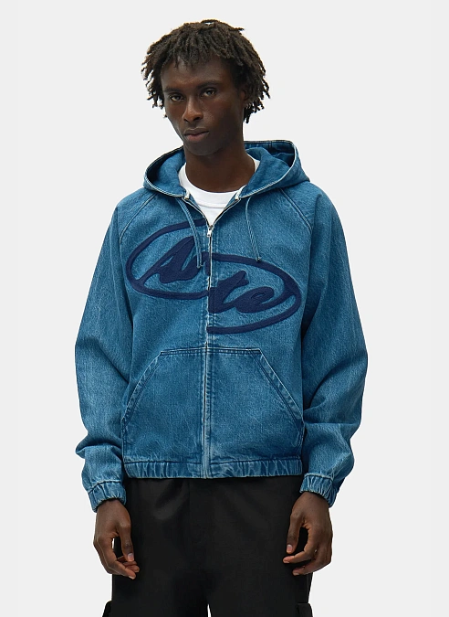 Куртка Split Logo Denim Hood Jacket Navy