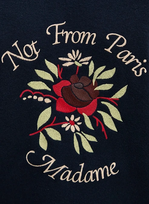 Свитер Le Maille Slogan Fleurs