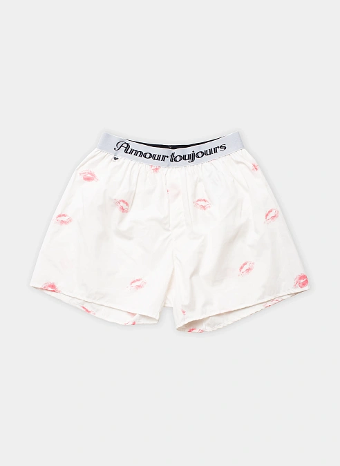 Шорты-боксеры Read My Lips Boxers White
