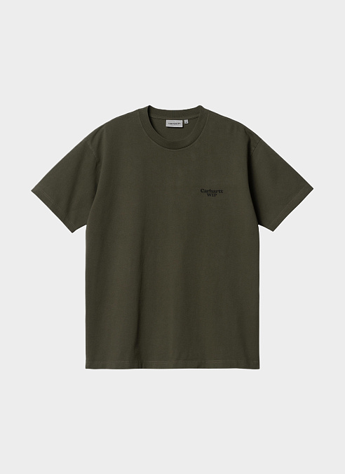Футболка ‘S/S Paisley T-Shirt’ Plant / Black (Stone Washed)