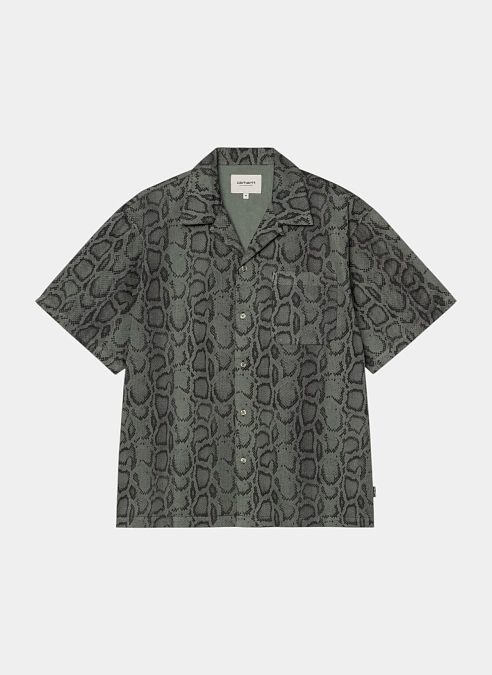 Рубашка S/S Snake Camo Shirt Snake Camo, Leaf (Garment Dyed)