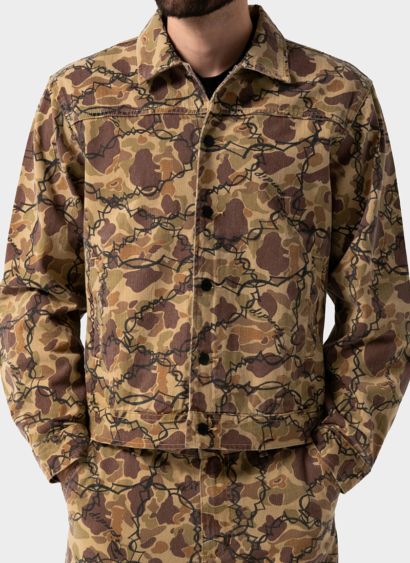 Куртка Wired Button Up Jacket Tan Camo