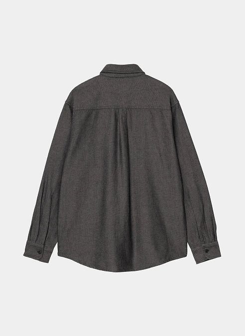 Рубашка L/S Edgar Shirt Black / Wax