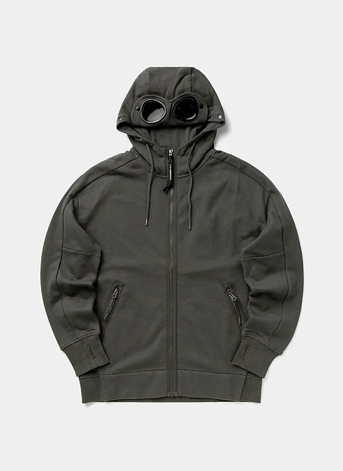 Худи на молнии Diagonal Raised Fleece Goggle Sweatshirt Dark  Shadow