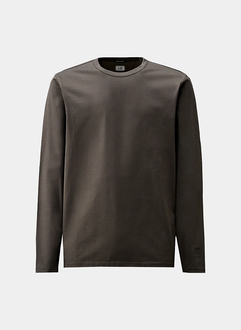 Лонгслив Metropolis Series Mercerized Jersey Long Sleeve T-Shirt Gunmetal