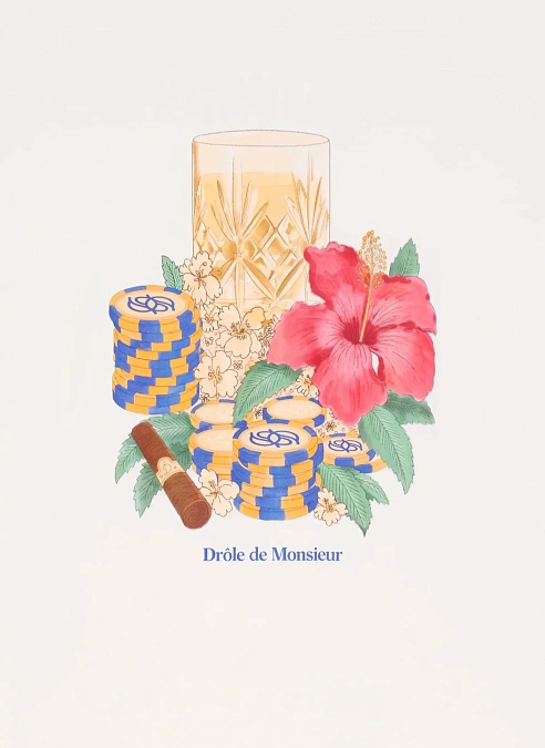 Футболка Hibiscus Club Off White