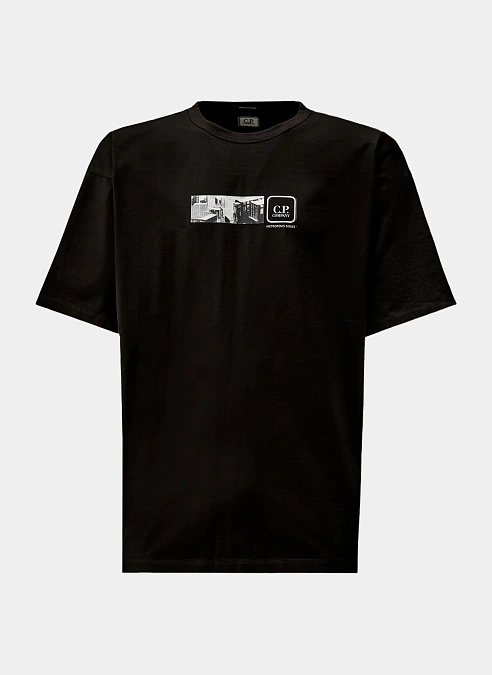 Футболка Metropolis Series Mercerized Jersey Long Sleeve T-Shirt Black