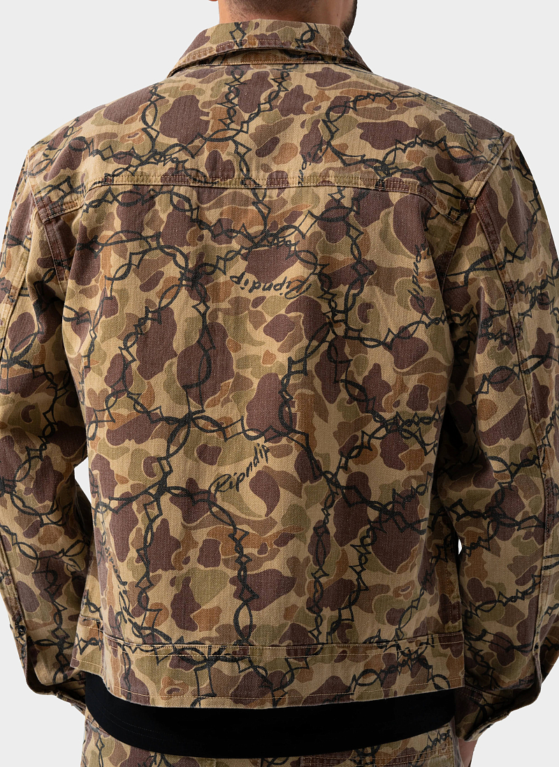 Куртка Wired Button Up Jacket Tan Camo
