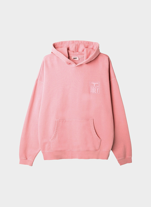 Худи ‘PIGMENT OBEY EYES ICON EXTRA HEAVY HOOD’ PIGMENT SHELL PINK