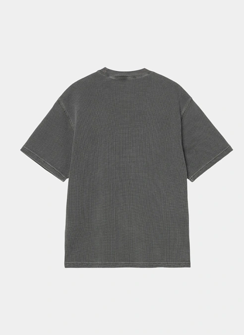 Футболка S/S Nelson Waffle T-Shirt Black (Garment Dyed)
