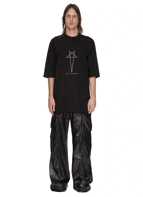 Футболка Temple Pentagram Jumbo Print SS T-Shirt  Black / Milk
