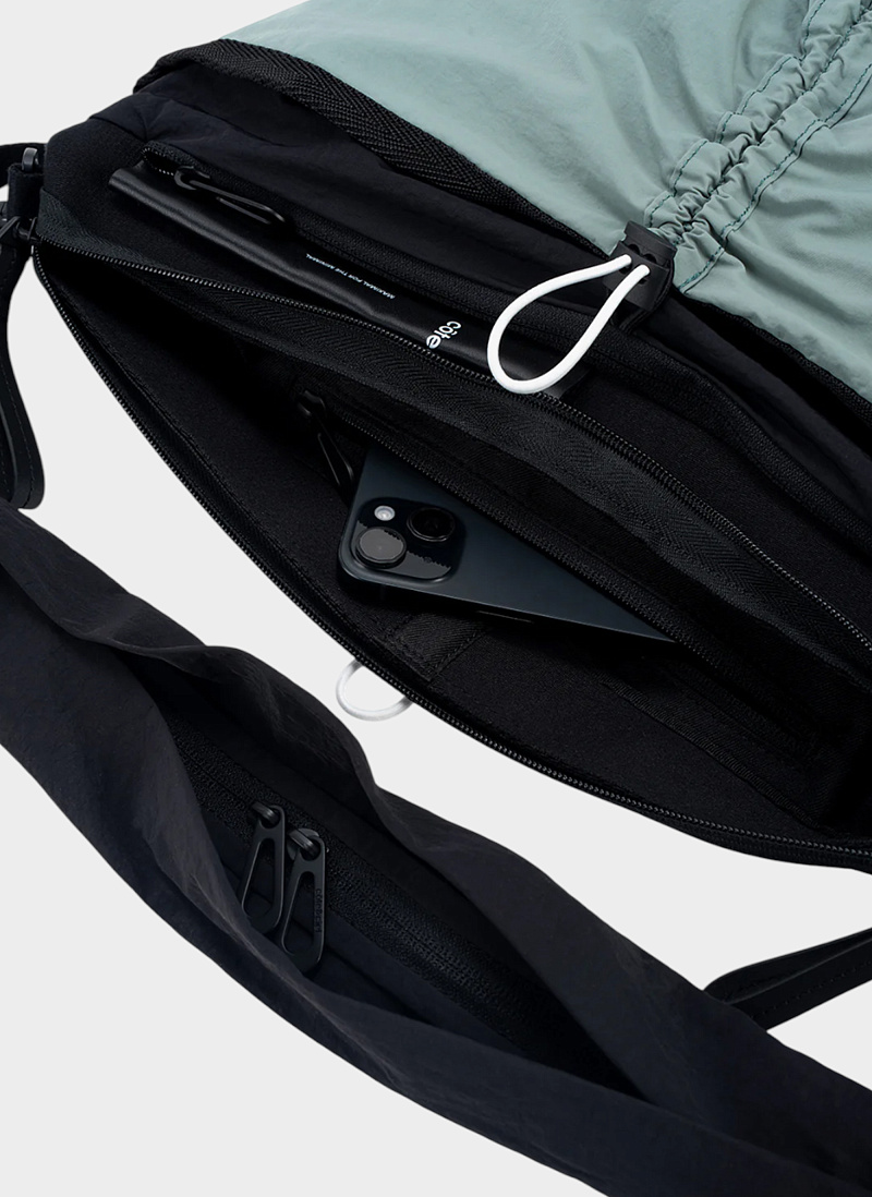 Сумка Satchel & Cross Body Orne Smooth Black - Sage Green 163 Black + Sage Green