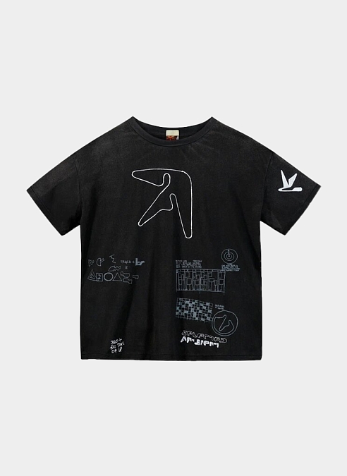 Футболка .Solutions + NUMBER 3 A—Sketch T-Shirt Old Black