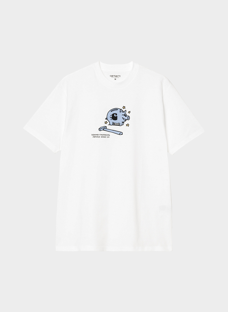 Футболка ‘S/S Piggybank T-Shirt’ WHITE