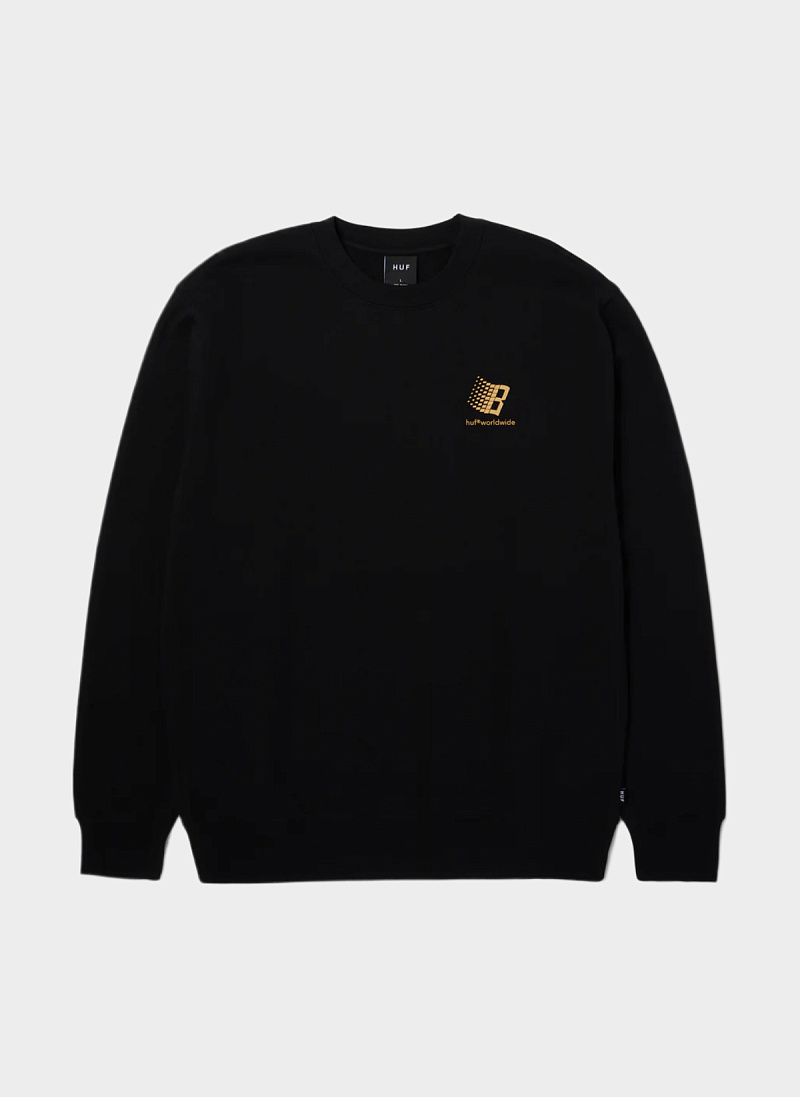 Свитшот ‘HUF X BRONZE CREWNECK’ Black