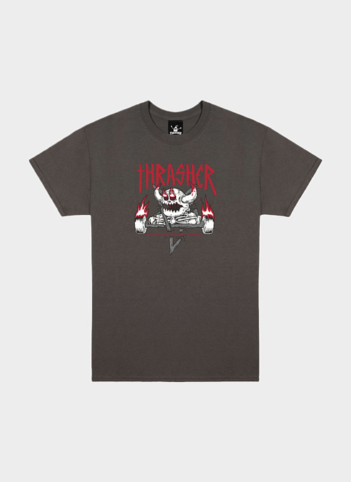 Футболка Thr X Toy Machine Monster-Gram Tee Charcoal