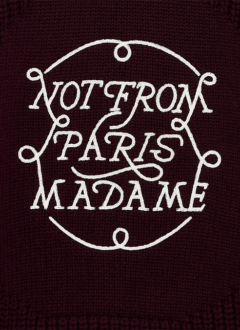 Свитер La Maille Slogan Tresses Wine