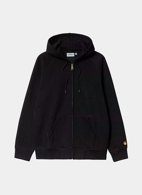Худи на молнии Hooded Chase Jacket BLACK / GOLD