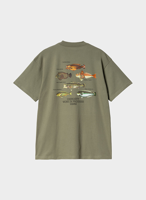 Футболка ‘S/S Fish T-Shirt’ Dollar Green