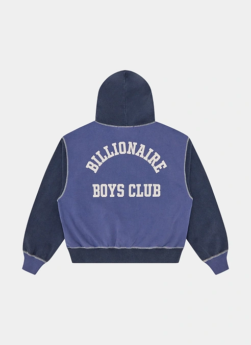 Худи На Молнии Indigo Oversized College Zip Through Indigo