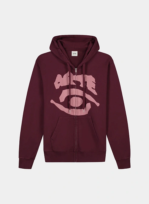 Худи на молнии Eye Front Zip Hoodie Bordeaux