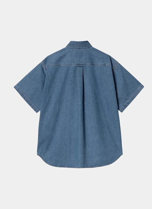 Рубашка S/S Lucas Shirt Blue (Stone Washed)