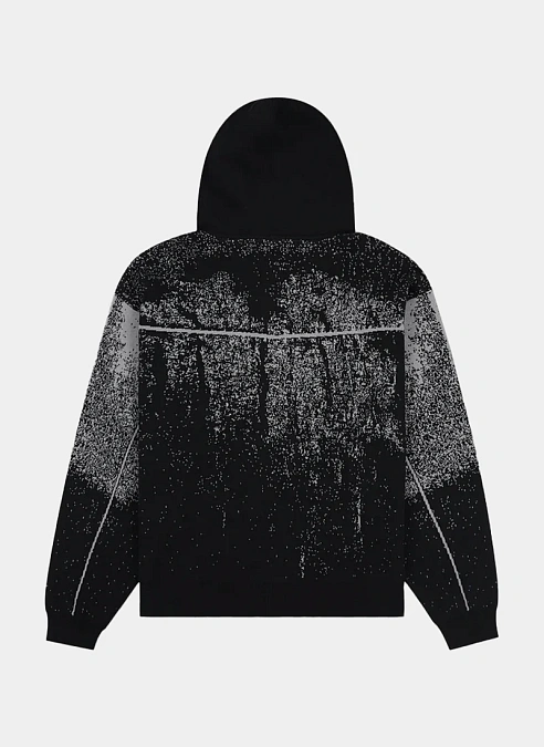 Худи на молнии Acid Cowboy Knitted Hoodie  Black
