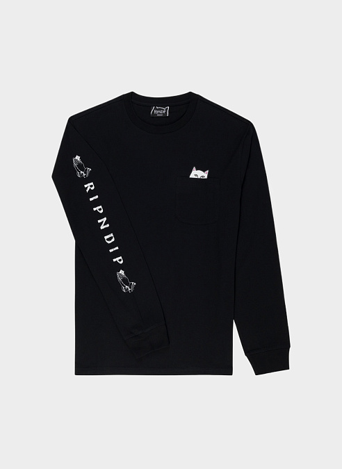 Лонгслив ‘Lord Nermal Pocket’ Black