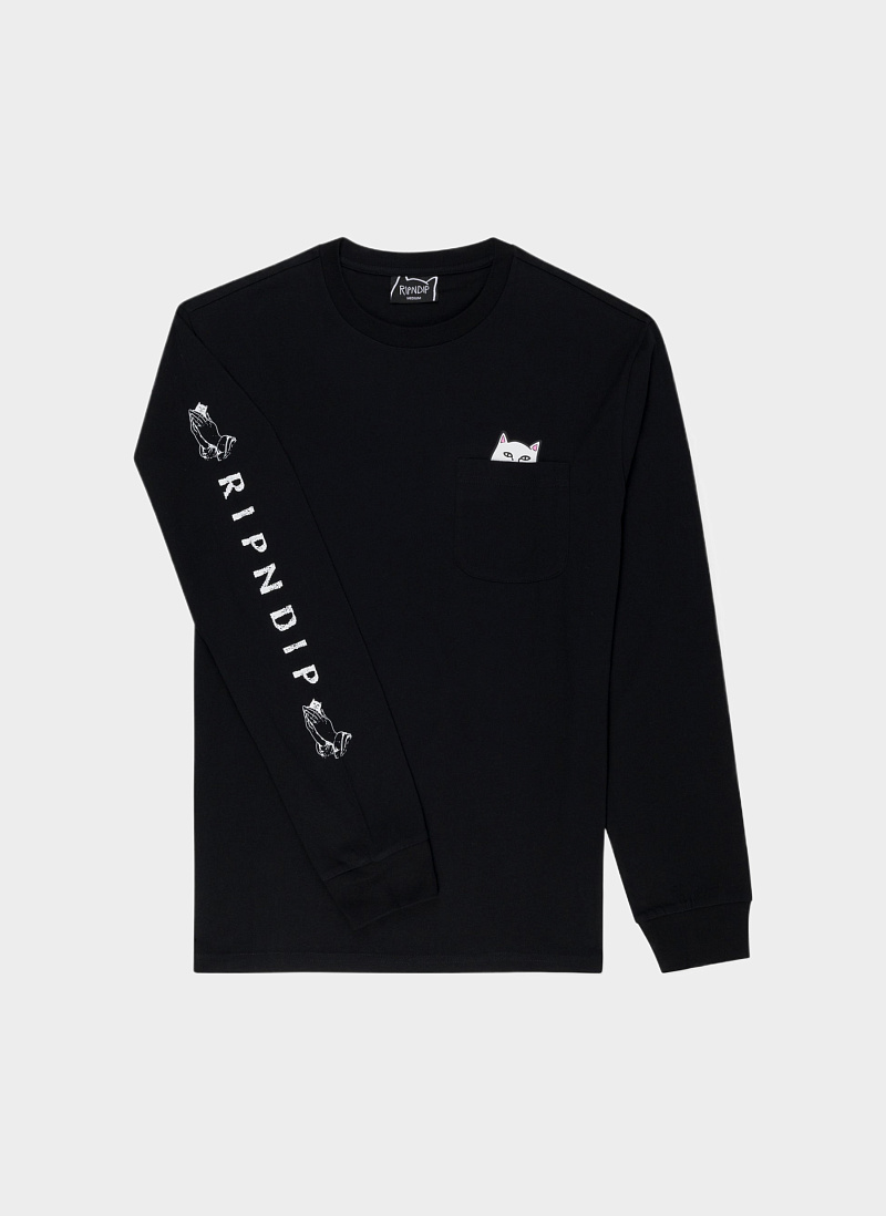 Лонгслив ‘Lord Nermal Pocket’ Black