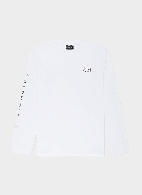 Лонгслив ‘Lord Nermal Pocket’ White