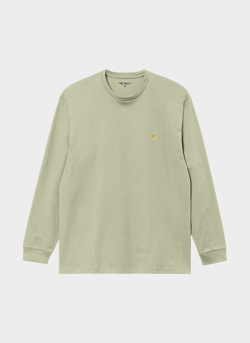 Лонгслив ‘L/S Chase T-Shirt’ Agave / Gold