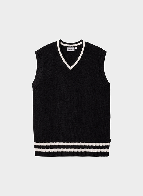 Жилет 'Stanford Vest Sweater’ Black / Salt